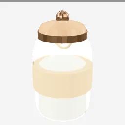 Bath Salts Jar low-poly 3D model (3,054 tris)
