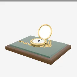 Pocket Watch Open low-poly 3D model (11,952 tris)