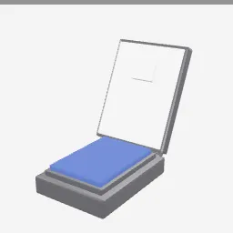 Ink Pad low-poly 3D model (800 tris)