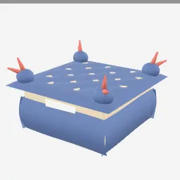 Furoshiki Wrap low-poly 3D model (6,912 tris)