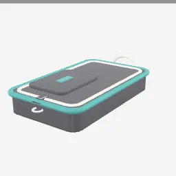 Wallet low-poly 3D model (4,924 tris)