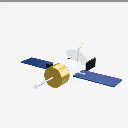 Satellite Probe low-poly 3D model (4,892 tris)