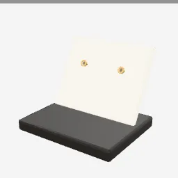 Stud Earrings low-poly 3D model (3,960 tris)