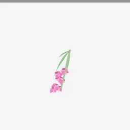 Gladiolus low-poly 3D model (28,980 tris)