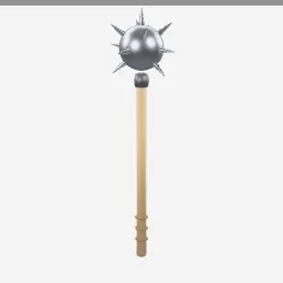 Morning Star low-poly 3D model (2,696 tris)