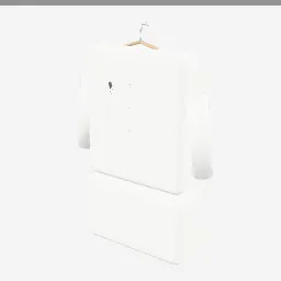 Coat low-poly 3D model (3,480 tris)
