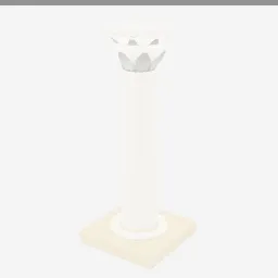 Column Corinthian low-poly 3D model (5,450 tris)