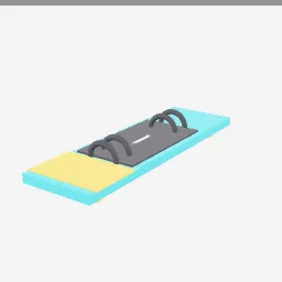 Kitesurf Board low-poly 3D model (2,184 tris)