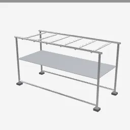 Drying Rack low-poly 3D model (1,604 tris)