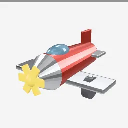 Diecast Plane low-poly 3D model (2,736 tris)