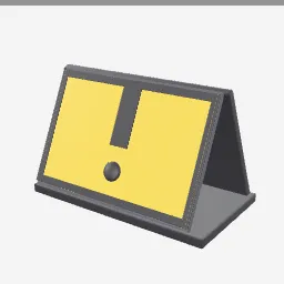 Car Magnet Sign low-poly 3D model (2,124 tris)