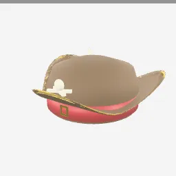 Tricorn Pirate low-poly 3D model (3,256 tris)