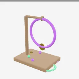 Mardi Gras Beads low-poly 3D model (6,352 tris)