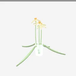 Daffodil low-poly 3D model (6,700 tris)