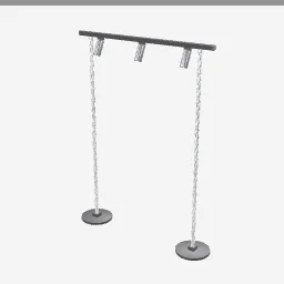 Track Lighting low-poly 3D model (7,992 tris)