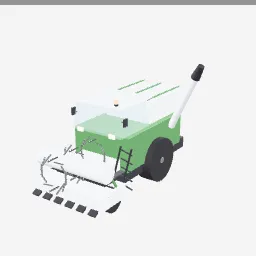 Combine Harvester low-poly 3D model (13,196 tris)