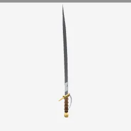 Saber low-poly 3D model (1,828 tris)