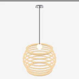 Rattan Pendant low-poly 3D model (11,616 tris)