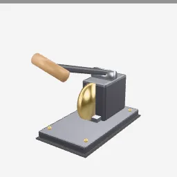 Embosser Seal low-poly 3D model (1,212 tris)