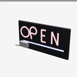 Neon Sign low-poly 3D model (4,536 tris)