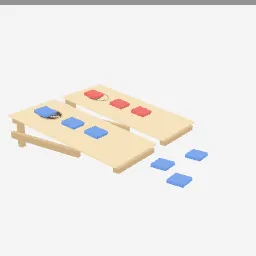 Cornhole Boards low-poly 3D model (5,204 tris)