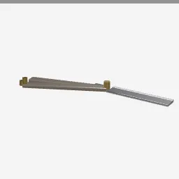 Straight Razor low-poly 3D model (816 tris)