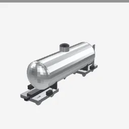 Tank Car low-poly 3D model (4,076 tris)