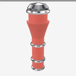 Kazoo low-poly 3D model (2,760 tris)