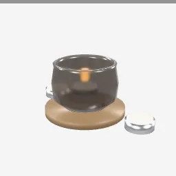 Tealight Holder low-poly 3D model (3,056 tris)