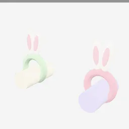 Bunny Napkin Rings low-poly 3D model (11,816 tris)