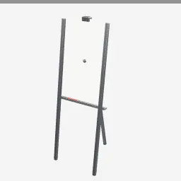 Flip Chart low-poly 3D model (1,752 tris)