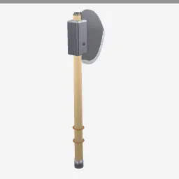 Throwing Axe low-poly 3D model (1,560 tris)