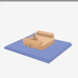 Horse Saddle low-poly 3D model (2,044 tris)