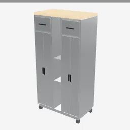 Garage Cabinet Set low-poly 3D model (2,700 tris)
