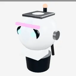 Android Head low-poly 3D model (6,488 tris)