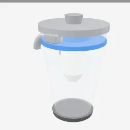 Water Filter Pitcher low-poly 3D model (1,560 tris)
