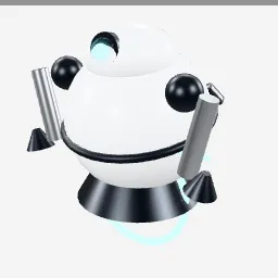 Sphere Droid low-poly 3D model (10,368 tris)