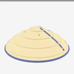 Sedge Hat Japan low-poly 3D model (5,884 tris)