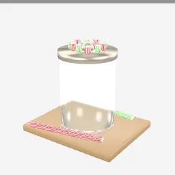 Sticks Jar low-poly 3D model (10,500 tris)