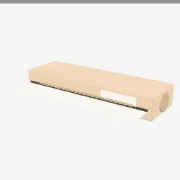 Parchment Roll low-poly 3D model (3,244 tris)