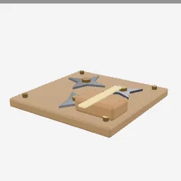 Shuriken Set low-poly 3D model (1,092 tris)
