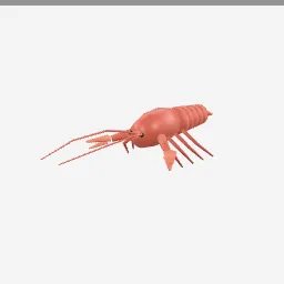 Lobster low-poly 3D model (4,804 tris)