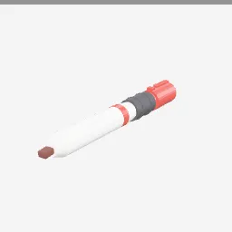 Whiteboard Marker low-poly 3D model (3,448 tris)
