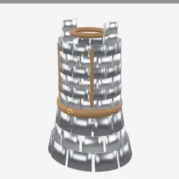 Lamellar Armor low-poly 3D model (6,996 tris)