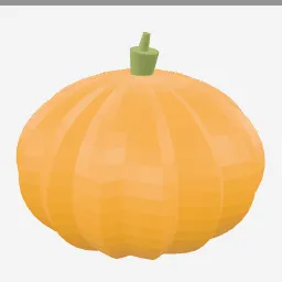 Jack O Lantern low-poly 3D model (2,778 tris)