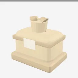 Feed Bag low-poly 3D model (1,460 tris)