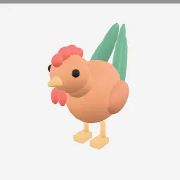 Rooster low-poly 3D model (9,032 tris)