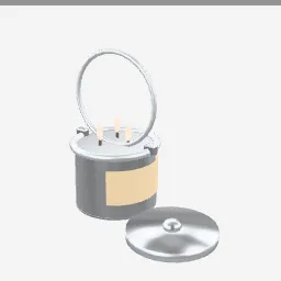 Citronella Candle low-poly 3D model (3,024 tris)