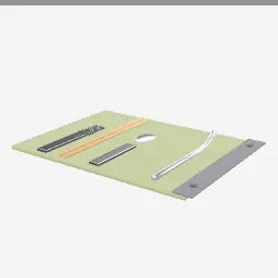 Cutlery Kit low-poly 3D model (2,272 tris)