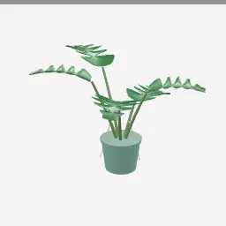 Monstera low-poly 3D model (11,164 tris)